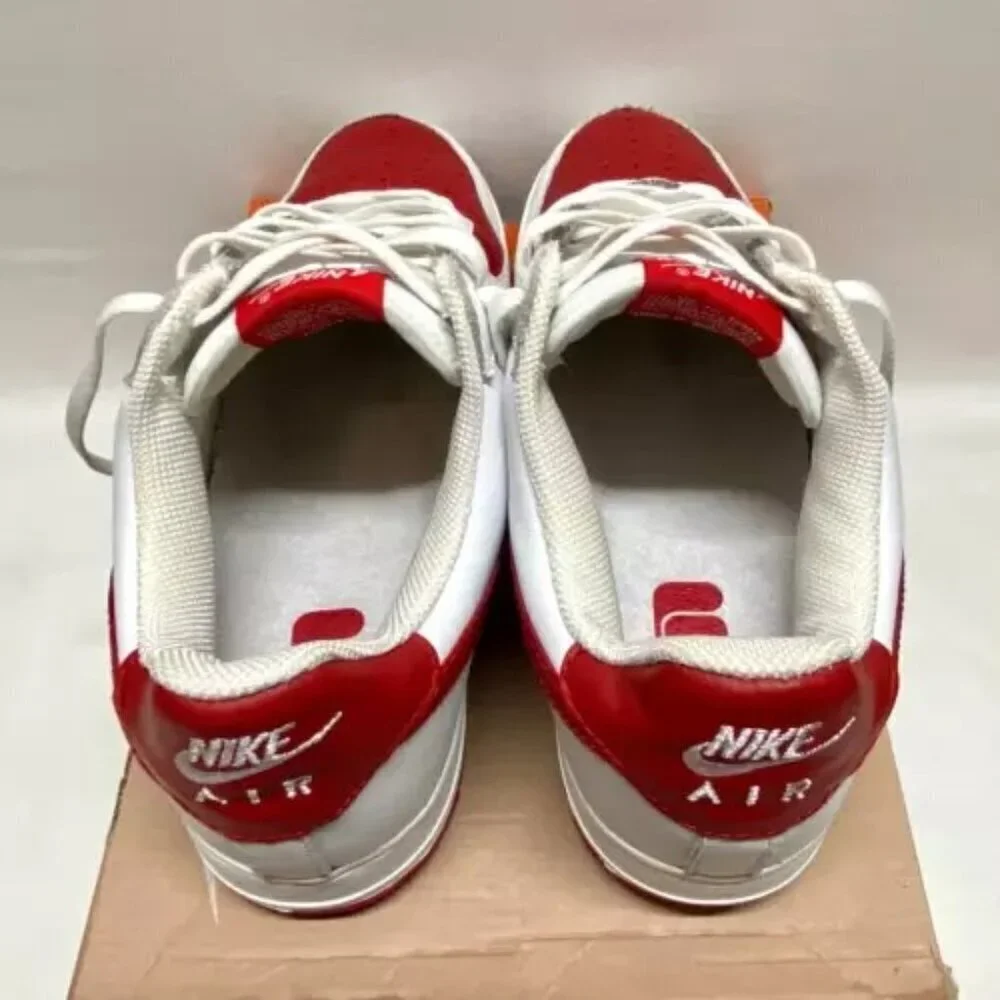 Nike Air Force 1 Men's 10 White Red Low '82 Limited 306353-161 Rare 2003 Y2K Vtg